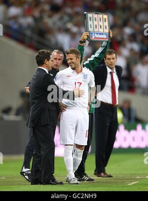 Football - FIFA World Cup 2010 - tour de qualification - Groupe 6 - Angleterre v Italie - Stade de Wembley Banque D'Images