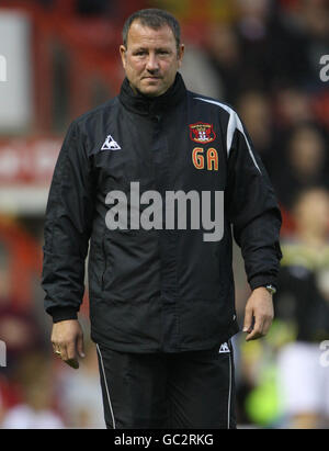 Soccer - Carling Cup - deuxième tour - Bristol City contre Carlisle United - Ashton Gate. Greg Abbott, directeur de Carlisle United Banque D'Images