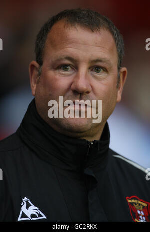 Soccer - Carling Cup - deuxième tour - Bristol City contre Carlisle United - Ashton Gate. Greg Abbott, directeur de Carlisle United Banque D'Images