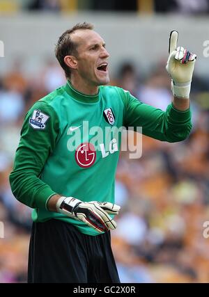 Football - Barclays Premier League - Wolverhampton Wanderers / Fulham - Molineux. Mark Schwarzer, gardien de but Fulham Banque D'Images