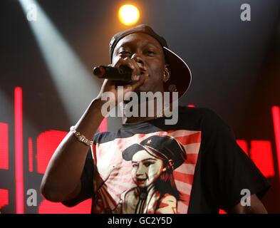 Dizzee Rascal se présentant au 250e anniversaire du concert Guinness, au Storehouse, St James Gate Brewery, Dublin Banque D'Images