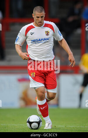 Soccer - Pré saison Friendly - Stevenage Borough v Southend United - Broadhall Way Banque D'Images