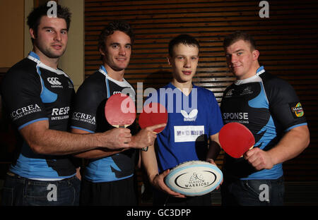 Rugby Union - Tennis de Table Défi - Knightswood Community Centre Banque D'Images