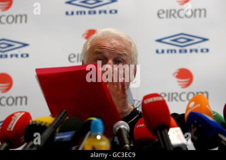 Football - FIFA World Cup 2010 - tour de qualification - Groupe 8 - République d'Irlande / ITALIE - Conférence de presse - Gannon Park Banque D'Images