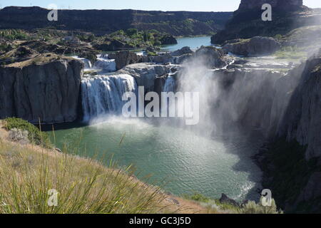 Shoshone Falls le matin, Twin Falls, Idaho Banque D'Images