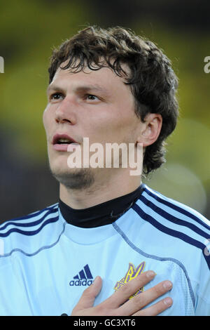 Football - coupe du monde de la FIFA 2010 - partie qualifiante - Groupe six - Ukraine / Angleterre - Dnipro Arena. Le gardien de but de l'Ukraine Andrei Pyatov Banque D'Images