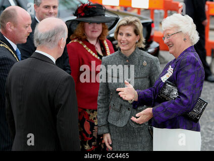 La Comtesse de Wessex Ulster visites Banque D'Images