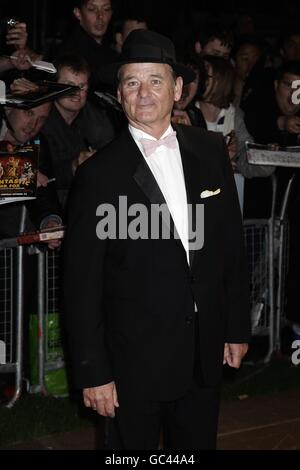 Bill Murray arrive pour la première mondiale du fantastique M. Fox lors du gala d'ouverture du Times BFI London film Festival à l'Odeon, Leicester Square Banque D'Images