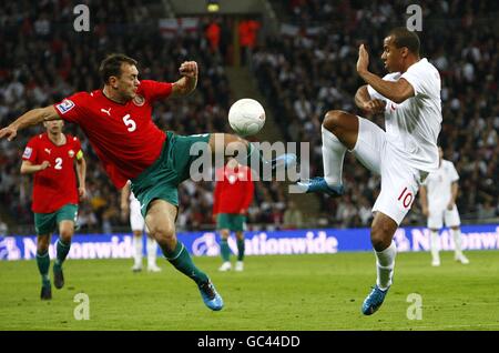 Football - FIFA World Cup 2010 - tour de qualification - Groupe 6 - Angleterre v Bélarus - Stade de Wembley Banque D'Images