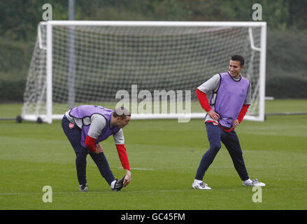 Arsenal Soccer - Session de formation - London Colney Banque D'Images