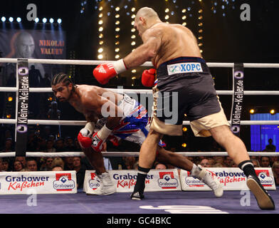 Boxe - WBA World Heavyweight Title - Nikolai Valuev v David Haye - Nuremberg Arena Banque D'Images