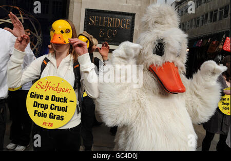 Peta manifester contre pate Banque D'Images