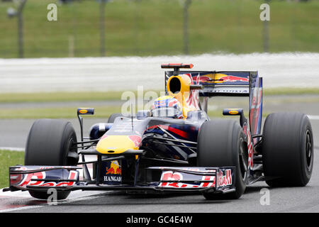 Courses automobiles - Championnat du monde de Formule 1 - Grand Prix de Grande-Bretagne - qualification - Silverstone. Mark Webber, Red Bull Banque D'Images