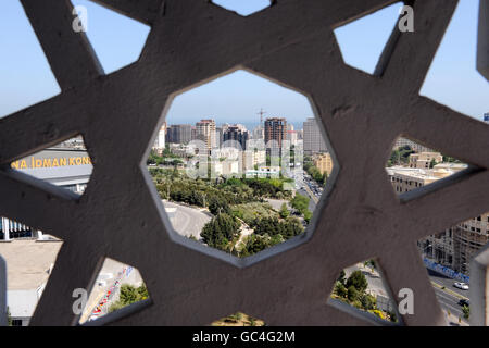 Travel stock, Bakou, Azerbaïdjan. Vue générale de l'horizon de Bakou, Azerbaïdjan Banque D'Images