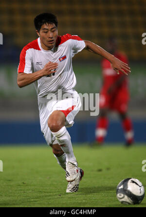 Football - International friendly - Congo / Corée du Nord - Stade Leon-Bollee. Choe Kum Chol, Corée du Nord Banque D'Images