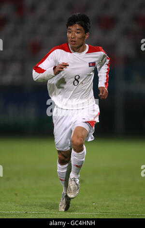 Football - International friendly - Congo / Corée du Nord - Stade Leon-Bollee. JI Yun Nam, Corée du Nord Banque D'Images