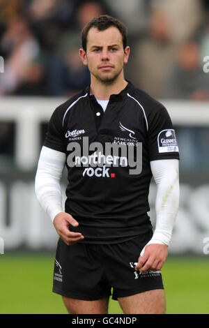 Rugby Union - Guinness Premiership - Newcastle Falcons v sale Sharks - Kingston Park.Micky Young, Newcastle Falcons Banque D'Images