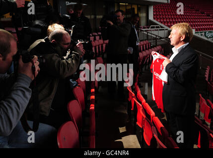 Gordon Strachan, le nouveau directeur de Middlesbrough, pose pendant une séance photo au stade Riverside, à Middlesbrough. Banque D'Images