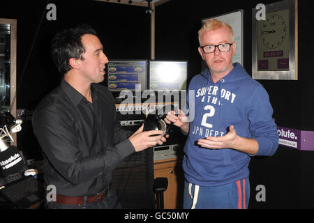 Chris Evans sur Absolute Radio - Londres Banque D'Images