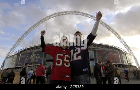 Football américain - NFL - New England Patriots v Tampa Bay Buccaneers - Stade de Wembley Banque D'Images