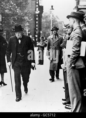 Politique - Winston Churchill - Downing Street Banque D'Images