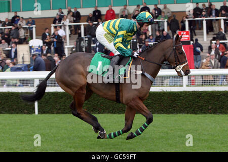 Les courses de chevaux - hiver chaud - Uttoxeter Racecourse Banque D'Images