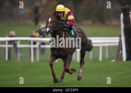 Les courses de chevaux - hiver chaud - Uttoxeter Racecourse Banque D'Images