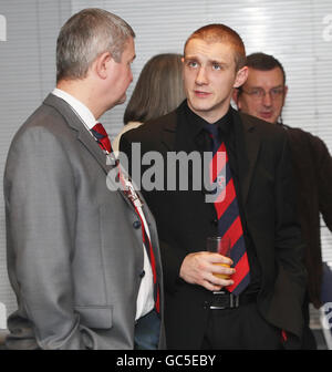 Le rugby écossais honore ses apprentis entraîneurs de la communauté lors de la cérémonie de remise des diplômes des entraîneurs d'apprentis de rugby à Murrayfield, Édimbourg. Banque D'Images