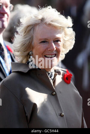 La duchesse de Cornwall est à bord du NCSM Haida à Hamilton, près de Toronto, au Canada. La duchesse a appris ses racines canadiennes aujourd'hui alors qu'elle poursuit sa tournée dans le pays nord-américain avec le prince de Galles. Banque D'Images