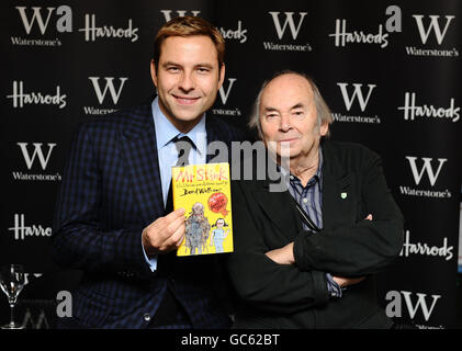 David Walliams et Quentin Blake - lancement du livre de Londres Banque D'Images