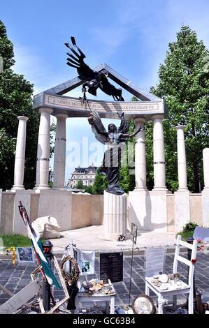 Ce monument commémore l'occupation de la Hongrie par l'Allemagne nazie, Budapest Hongrie Banque D'Images