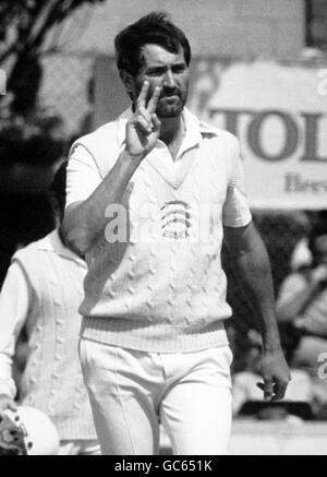 Cricket - Essex v Northamptonshire - Comté d'assurance britannique 1986 Championnat - Jour 1 - Parc du Château Cricket Ground, Col... Banque D'Images