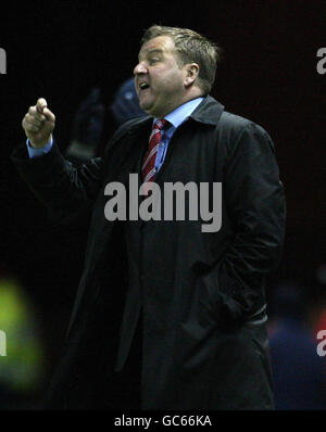 Soccer - Scottish FA Cup - quatrième tour Replay - Rangers contre Hamilton Academical - Ibrox.Billy Reid, le directeur de Hamilton, a participé au match de retransmission de la quatrième ronde de la coupe Scottish FA au stade Ibrox, à Glasgow. Banque D'Images