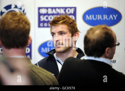 Rugby Union - Ecosse - l'annonce de l'équipe du stade Murrayfield Banque D'Images