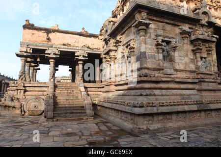 Airavateeswara temple près de kumbakonam dans Tamil nadu Banque D'Images