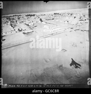 Photographies aériennes historiques de mise en ligne Banque D'Images