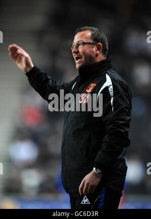 Football - Coca-Cola football League One - Milton Keynes dons / Carlisle United - Stadium:mk. Greg Abbott, directeur de Carlisle United Banque D'Images