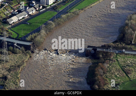 Inondations au Royaume-Uni Banque D'Images