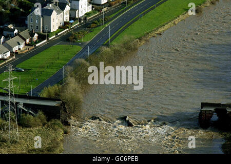 Inondations au Royaume-Uni Banque D'Images