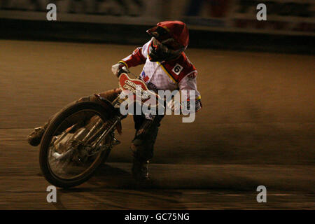 Speedway - La ligue Élite du championnat 2009 coureurs - Swindon v Wolverhampton - Stade Abbey Banque D'Images