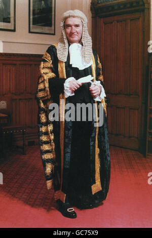 Le lord chancelier, lord MACKAY Banque D'Images