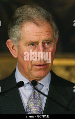 Le Prince de Galles prononce un discours lors d'une conférence à l'intention de représentants du Prince's Accounting for Sustainability Forum, à Clarence House, Londres. Banque D'Images