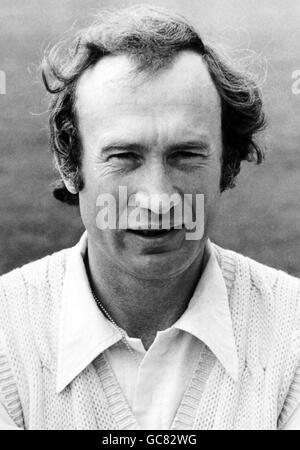 Né à Worcester, Keith Fletcher, capitaine du club de cricket du comté d'Essex. Banque D'Images