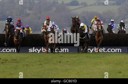 Les courses de chevaux - le Welsh National - Hippodrome de Chepstow Banque D'Images