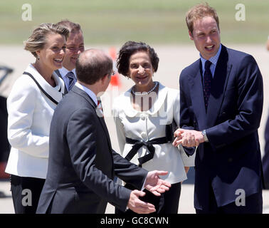 Le Prince William se rend en Australie - Jour 1 Banque D'Images