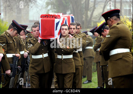 Le sapeur David Watson funeral Banque D'Images