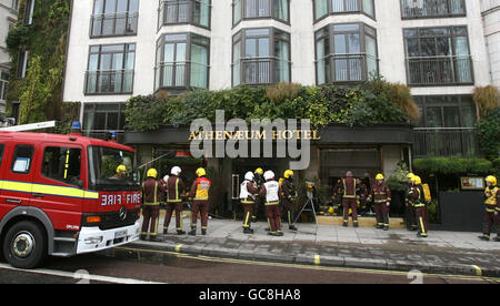 Coups de feu à l’hôtel Banque D'Images