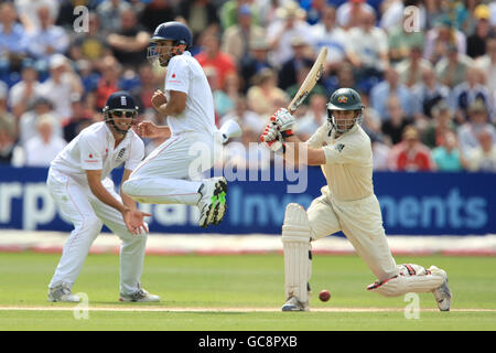 Cricket - The Ashes 2009 - npower Premier Test - Angleterre v Australie - Jour trois - Sophia Gardens Banque D'Images