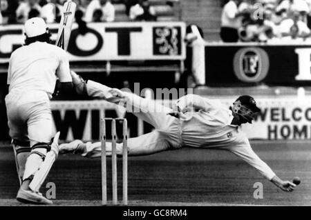 Cricket - Angleterre v Australie - Australie Îles Britanniques en 1989 (3ème Test) - Jour 4 - Edgbaston, Birmingham Banque D'Images