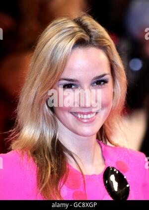 Alice Coulthard arrive pour les National Television Awards 2010, à l'Arena 02, Londres. Banque D'Images